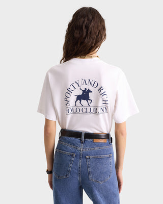 Polo Club T-Shirt - White/Navy