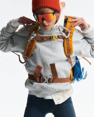 NY Motion Crewneck - Heather Gray/Berry/Azure