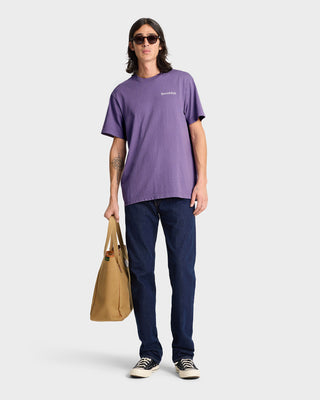 Health Is Wealth T-Shirt - Dusty Grape/White