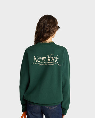 NY 94 Crewneck - Forest/Cream