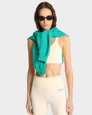 SR Runner Legging - Cream/Spring Green