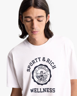 Emblem T-Shirt - White/Navy