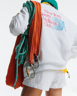 NY Motion Crewneck - White/Berry/Azure