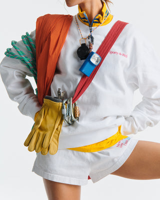 NY Motion Crewneck - White/Berry/Azure