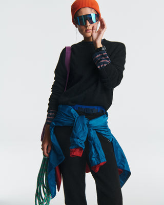 SRC Cashmere Sweater - Black/White