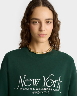 NY 94 Crewneck - Forest/White