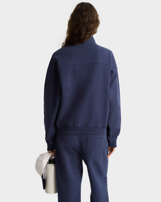 Vendome Quarter Zip - Navy/White