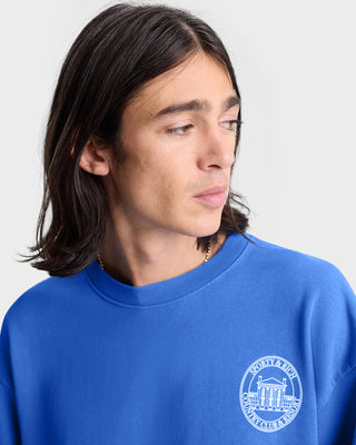 Vendome Resort Crewneck - Paris Blue/White