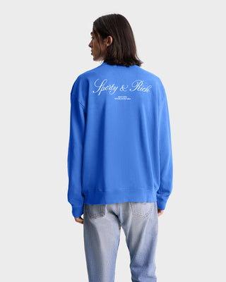 Vendome Resort Crewneck - Paris Blue/White