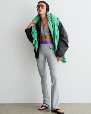 SR Runner Flared Legging - Heather Gray
