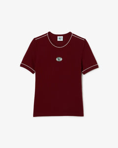 Piqué Ringer Tee - Pinot/Farine