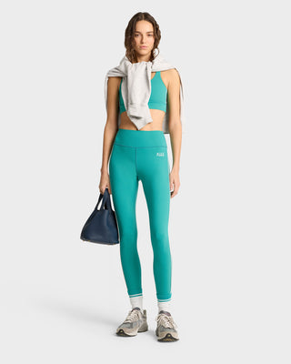 SR Runner Legging - Spring Green/White