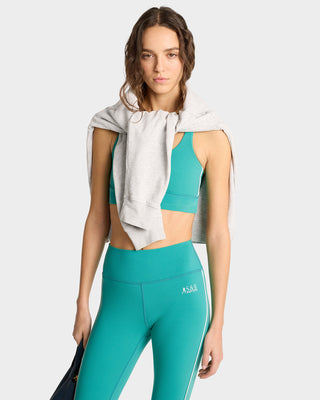 Legging SR Runner - Vert Printemps/Blanc