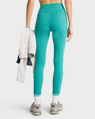 SR Runner Legging - Spring Green/White