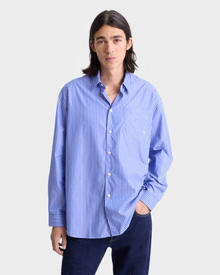 SRC Oversized Shirt - Blue Striped