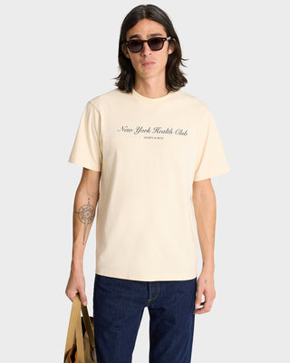 NY Health Club T-Shirt - Cream/Navy