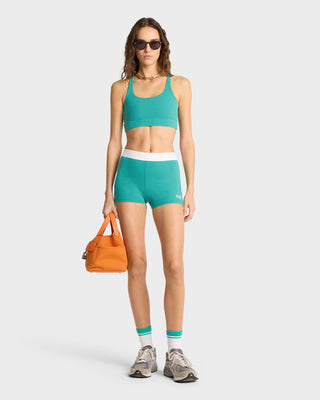 SR Runner Active Short - Spring Green/White