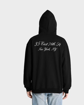 The Carlyle Souvenir Zip Hoodie - Black/White