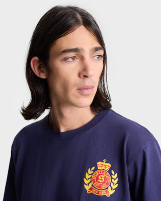 NY Crest T-Shirt - Navy/Gold