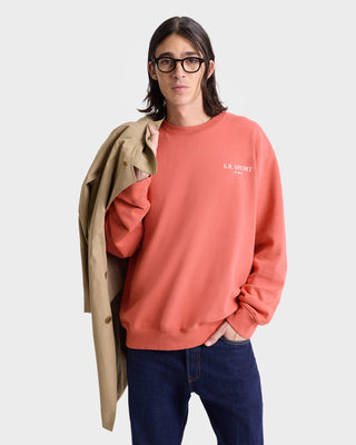 Wimbledon Crewneck - Desert Rose/White