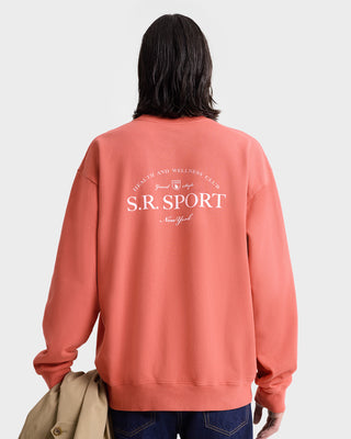 Wimbledon Crewneck - Desert Rose/White