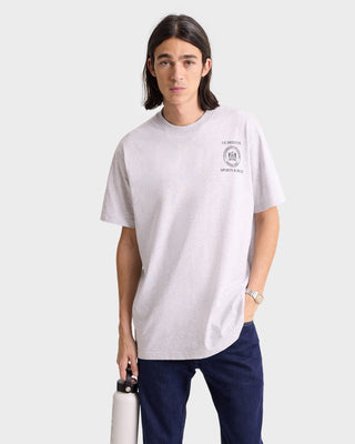 Crest Seal 100th T-Shirt - Heather Gray/Navy