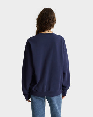 New York Ivy Crewneck - Marine/Rubis