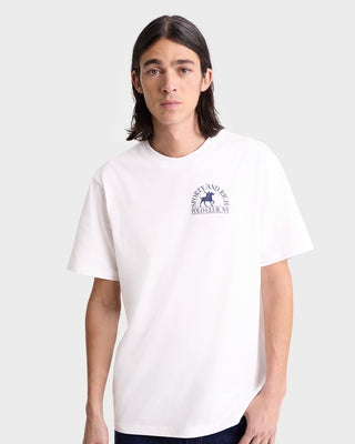 Polo Club T-Shirt - White/Navy