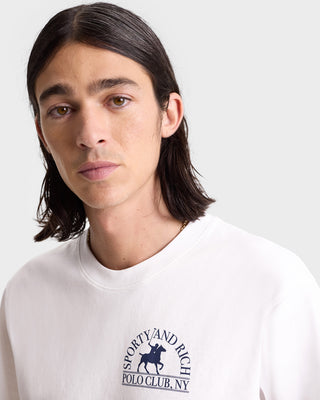 Polo Club T-Shirt - White/Navy