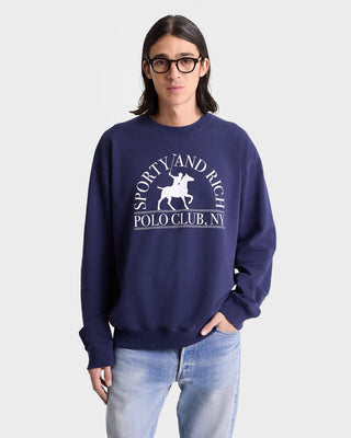 Polo Club Crewneck - Navy/White