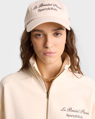 Quarter zip Crest Seal Faubourg - Crème/Chocolat