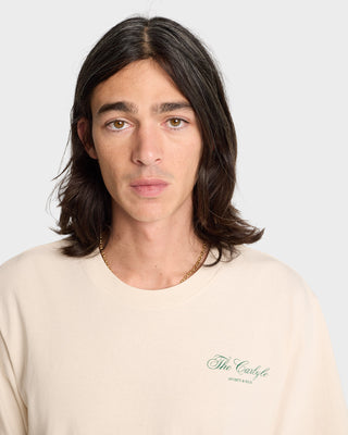 The Carlyle Souvenir T-Shirt - Cream/Forest