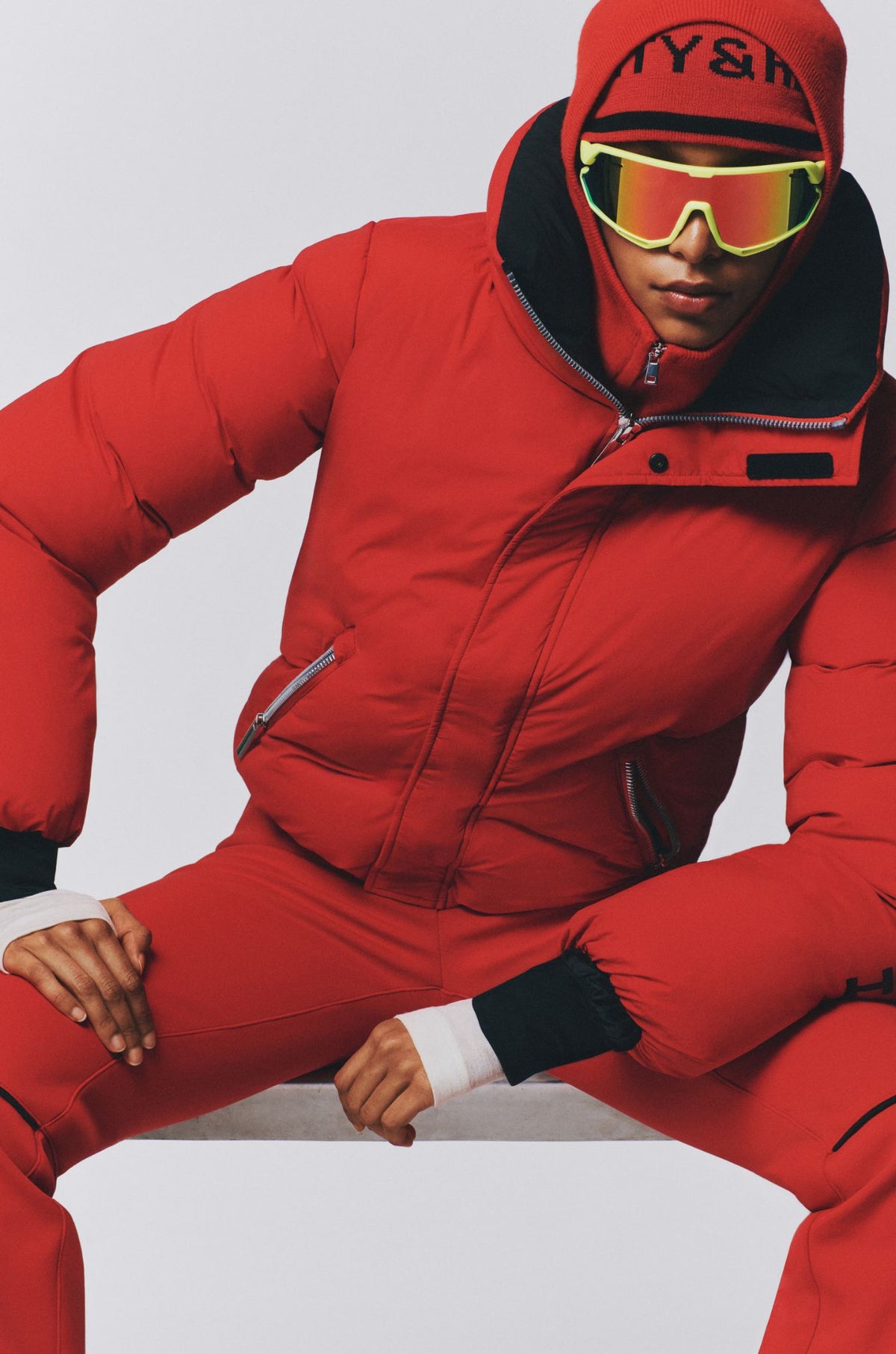 Drea Bold Logo Ski Jacket - Rosso