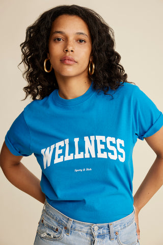 Wellness Ivy T-Shirt - Royal Blue/White