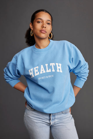 Health Ivy Crewneck - Atlantic/White