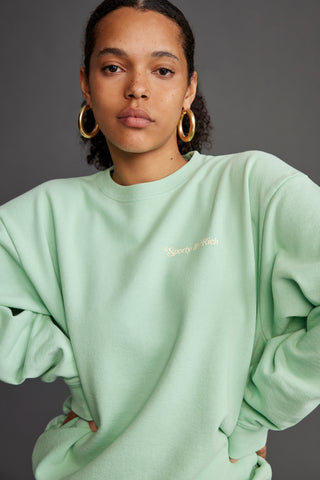 Self Love Club Crewneck - Jade/Cream