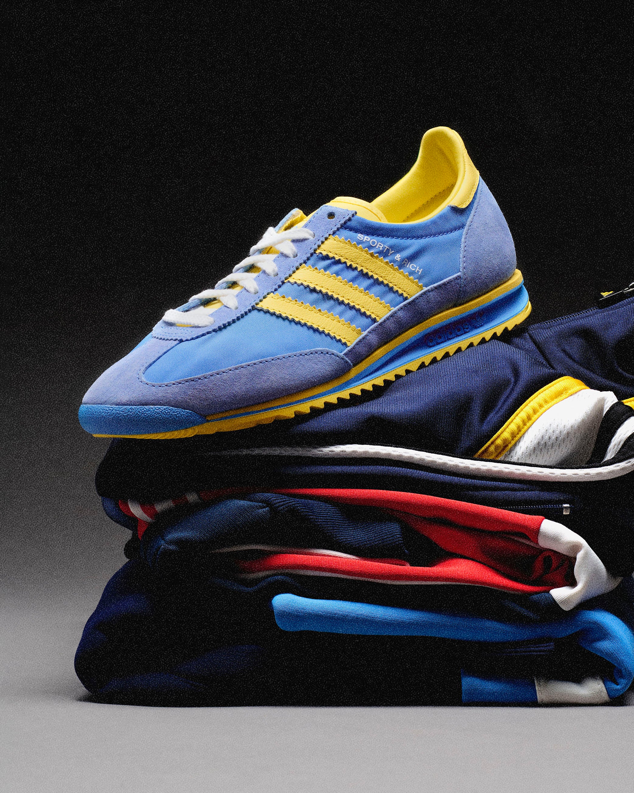 adidas x Sporty & Rich SL72 (Blue/Yellow/White), 5.5 adidas x Sporty & Rich SL72 (Blue/Yellow/White), 5.5