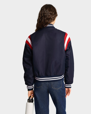 Veste Varsity Serif Logo - Marine/Blanc/Rouge