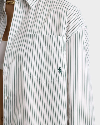 SRC Oversized Shirt - Forest Striped