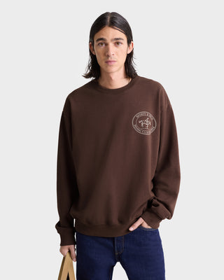 Riding Club Crewneck - Chocolate/Cream