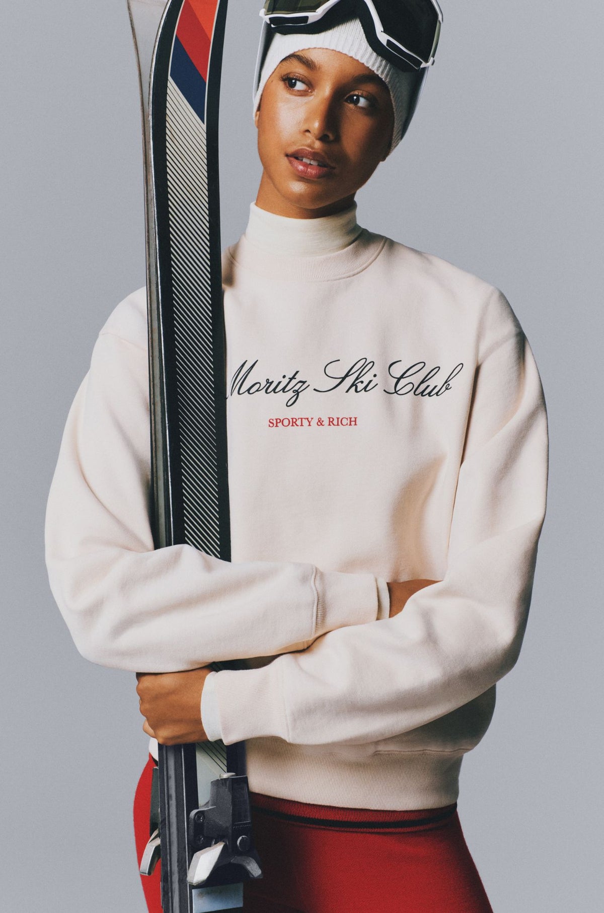 Emmett Ski Club Crewneck - Cream