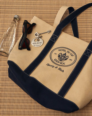 Eden Crest Tote Bag - Natural/Navy