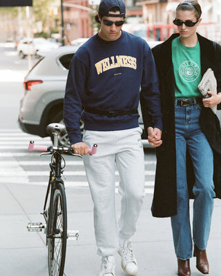 Wellness Ivy Crewneck - Navy/Gold