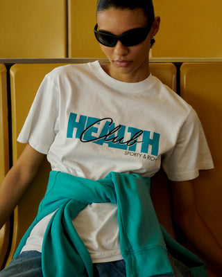 80s Club T-Shirt - White/Dolphin