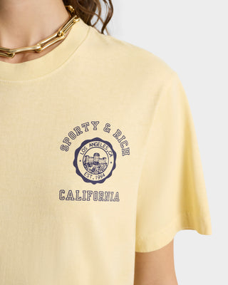 California Emblem T-Shirt - Almond/Navy