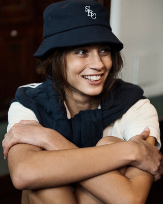 SRC Pique Bucket Hat - Navy/White
