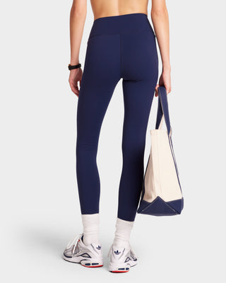 Legging Serif Logo - Marine/Blanc