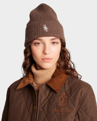 SRC Wool Beanie - Chocolate