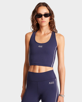 SR Runner Sports Tank - Navy/White