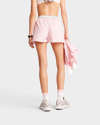 Serif Logo Boxer Short - Ballet/White